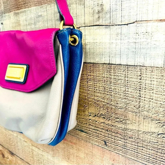 Marc By Marc Jacobs Color Block Leather Flap Crossbody - Picture 5 of 12